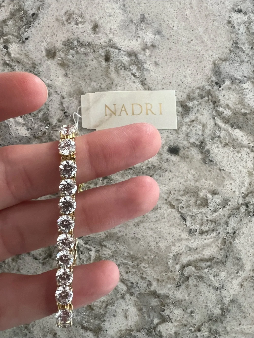 Nadri Gold CZ Tennis Bracelet